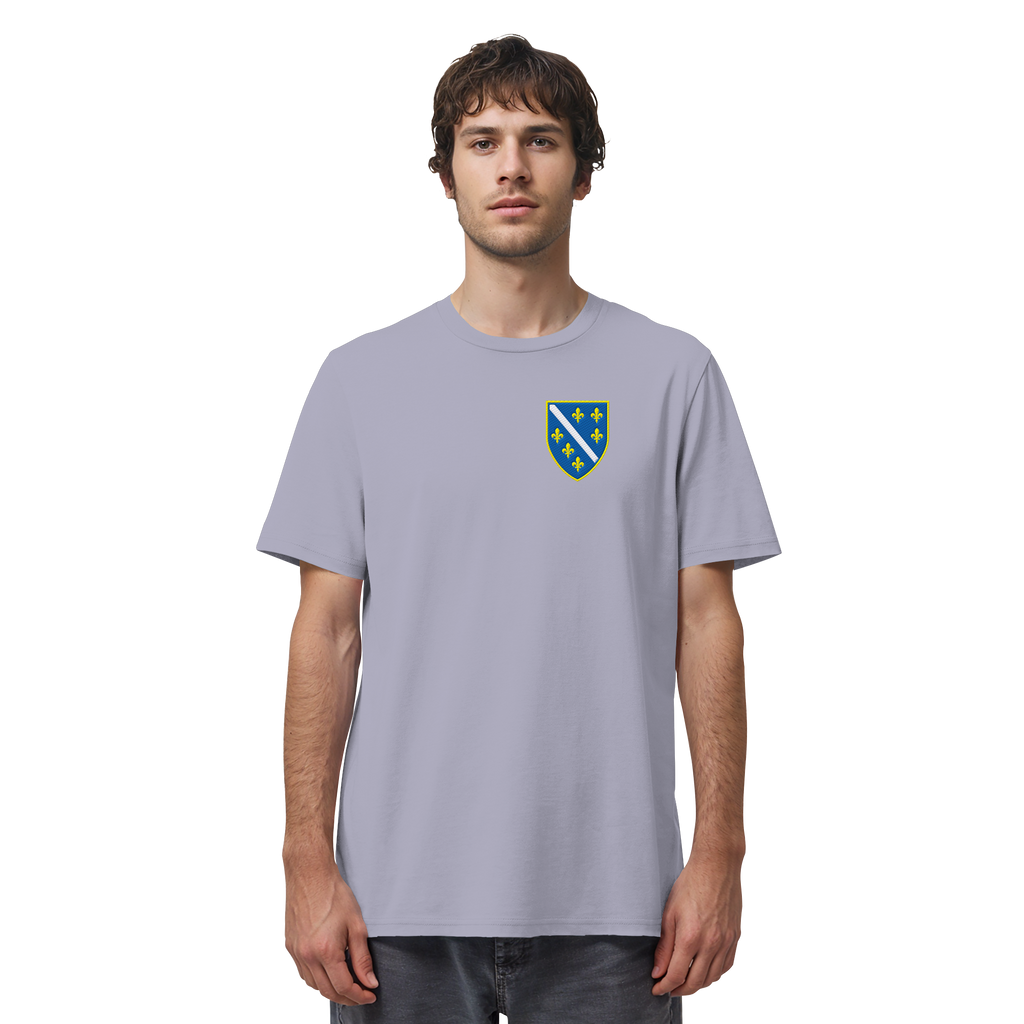 Premium organska majica s grbom Bosne i Hercegovine i vezom | Stanley/Stella – Unisex