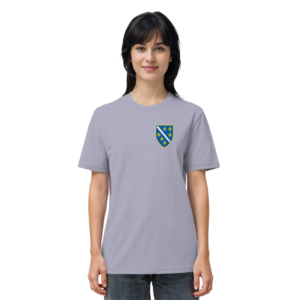 Premium organska majica s grbom Bosne i Hercegovine i vezom | Stanley/Stella – Unisex