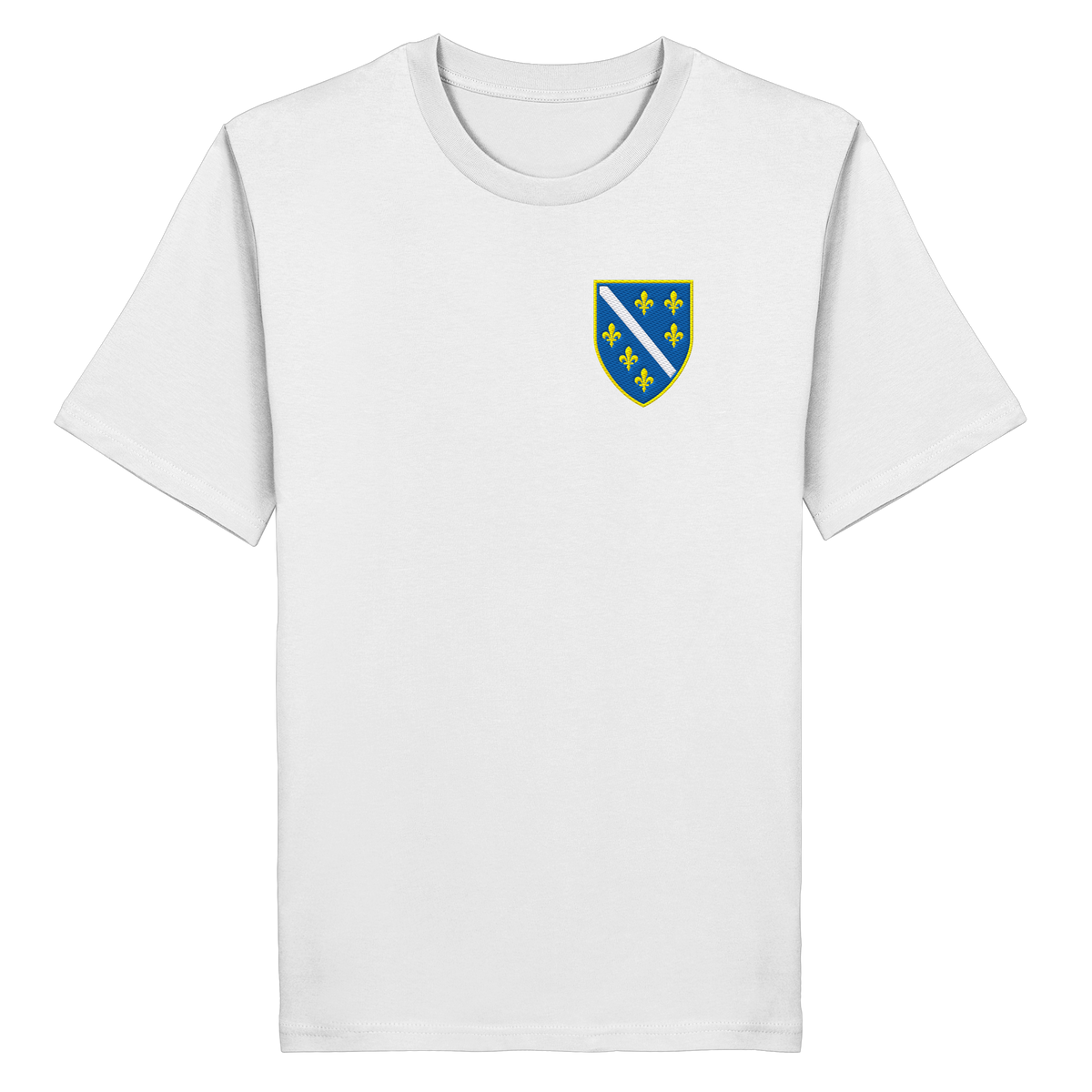 Premium organska majica s grbom Bosne i Hercegovine i vezom | Stanley/Stella – Unisex