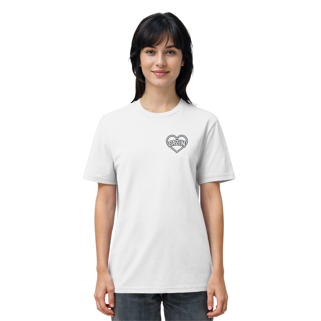 CAZIN Stanley/Stella Premium organska majica s vezom srca | Unisex