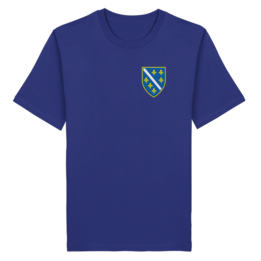 Premium organska majica s grbom Bosne i Hercegovine i vezom | Stanley/Stella – Unisex