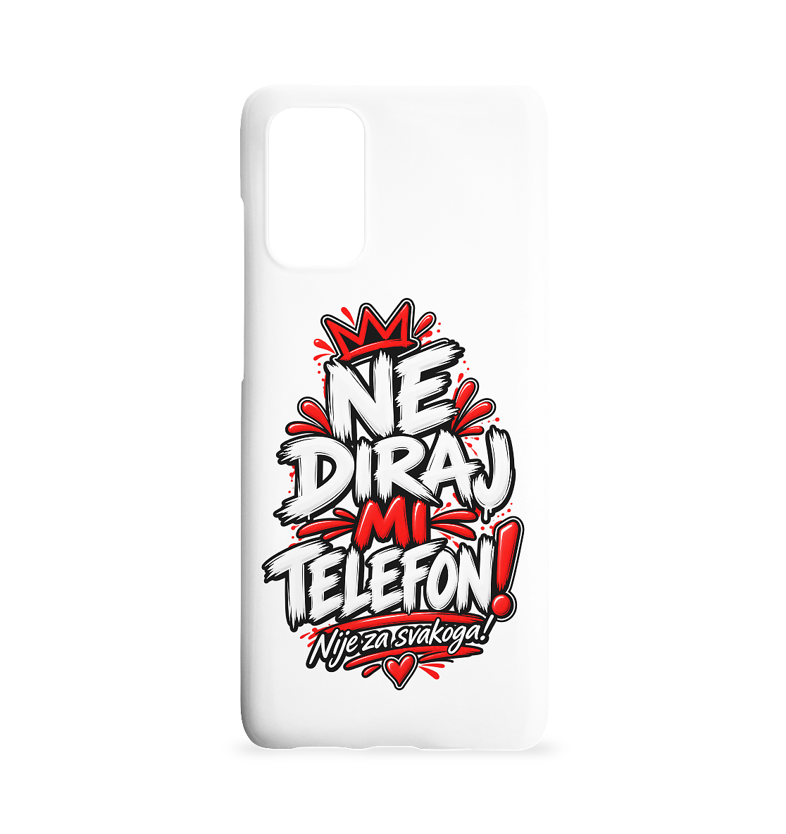 Handyhülle „NE DIRAJ MI TELEFON!“ – Lustige Balkan Smartphone-Hülle - Samsung Galaxy S20+ Handyhülle
