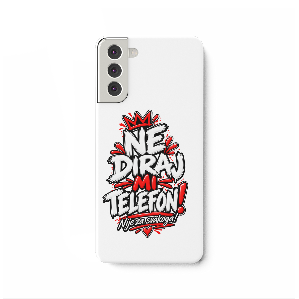 Handyhülle „NE DIRAJ MI TELEFON!“ – Lustige Balkan Smartphone-Hülle - Samsung Galaxy S21 Plus Handyhülle