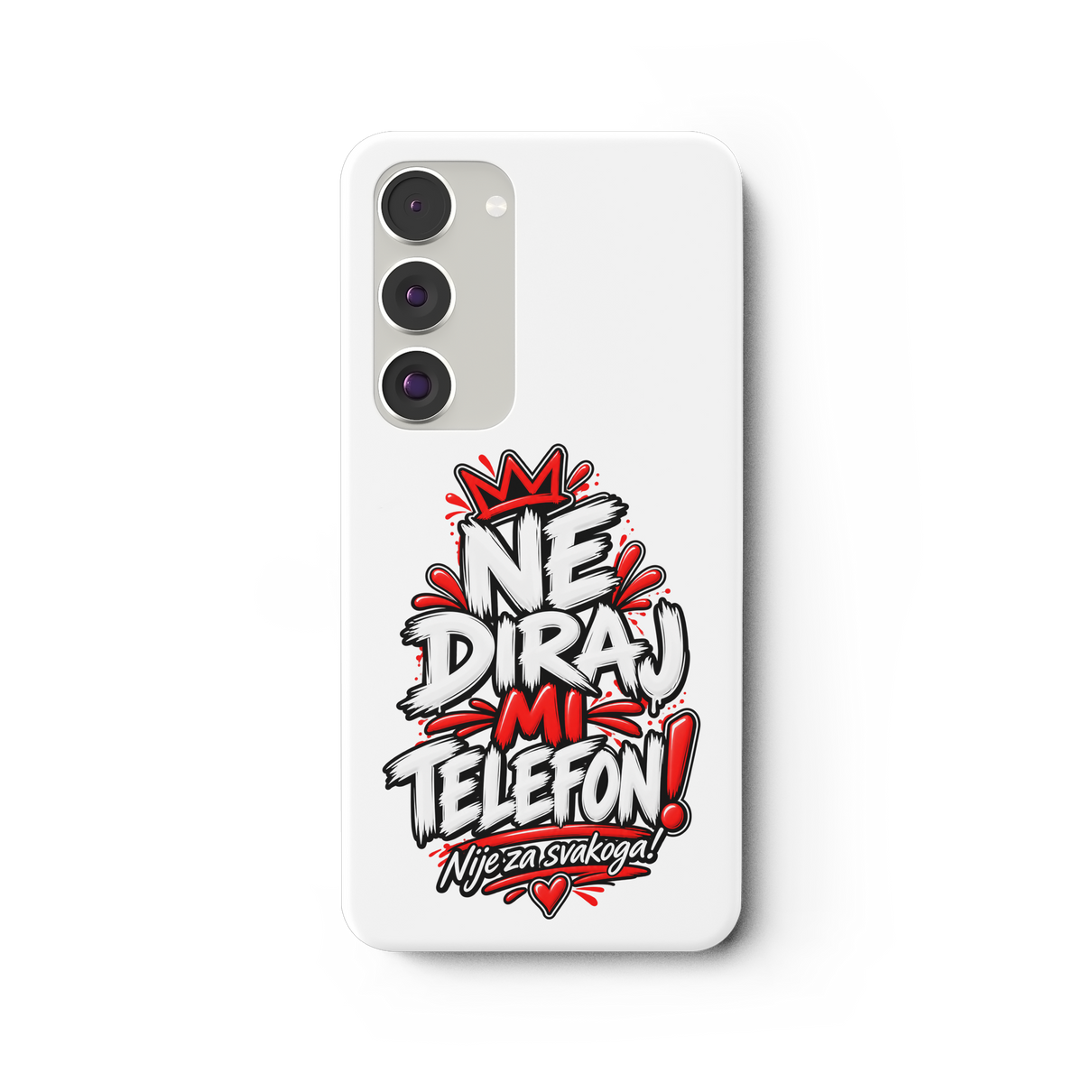Handyhülle „NE DIRAJ MI TELEFON!“ – Lustige Balkan Smartphone-Hülle - Samsung Galaxy S23 Plus Handyhülle
