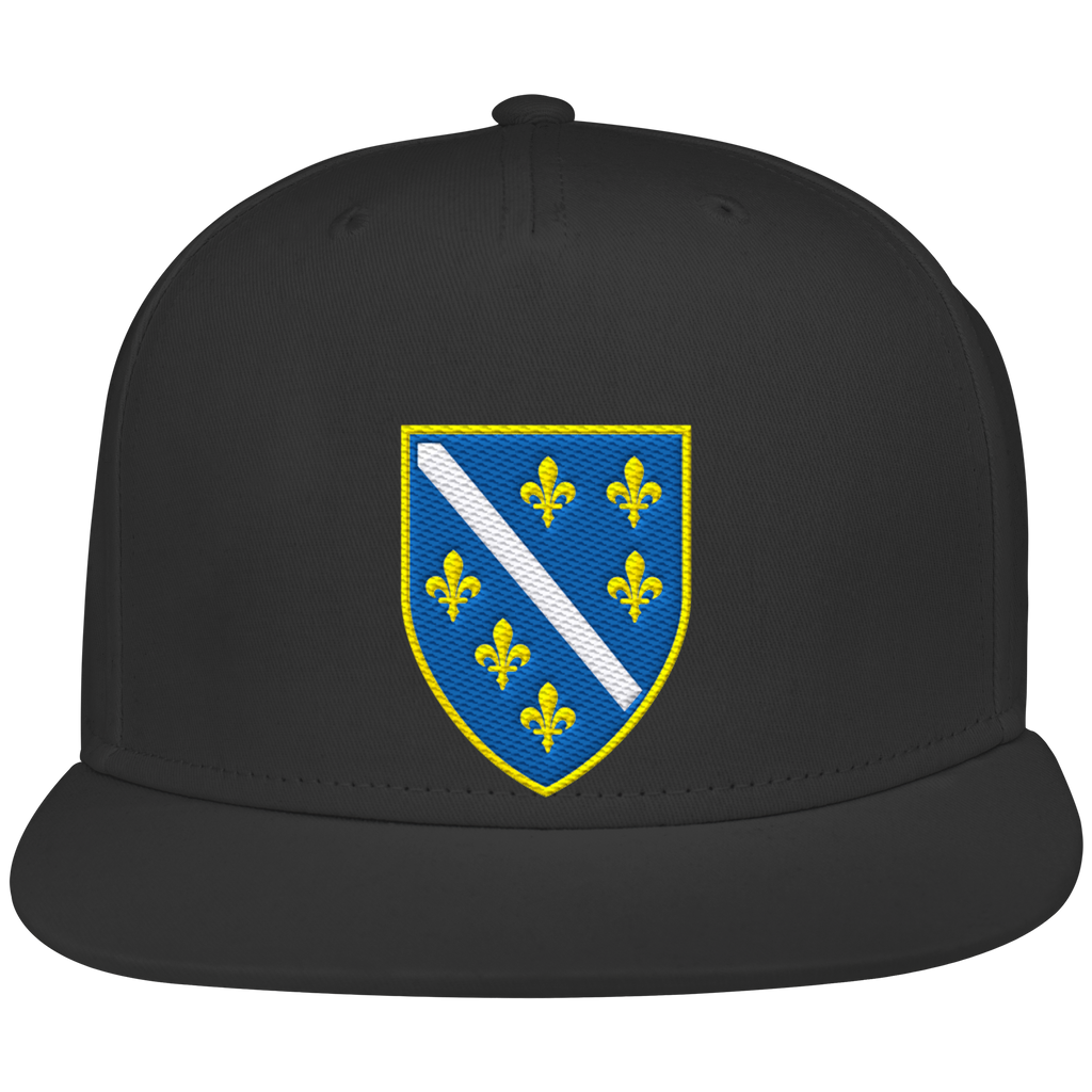 Bosnisches Wappen – Heimatliebe mit Stolz | Premium Stickerei - Snapback