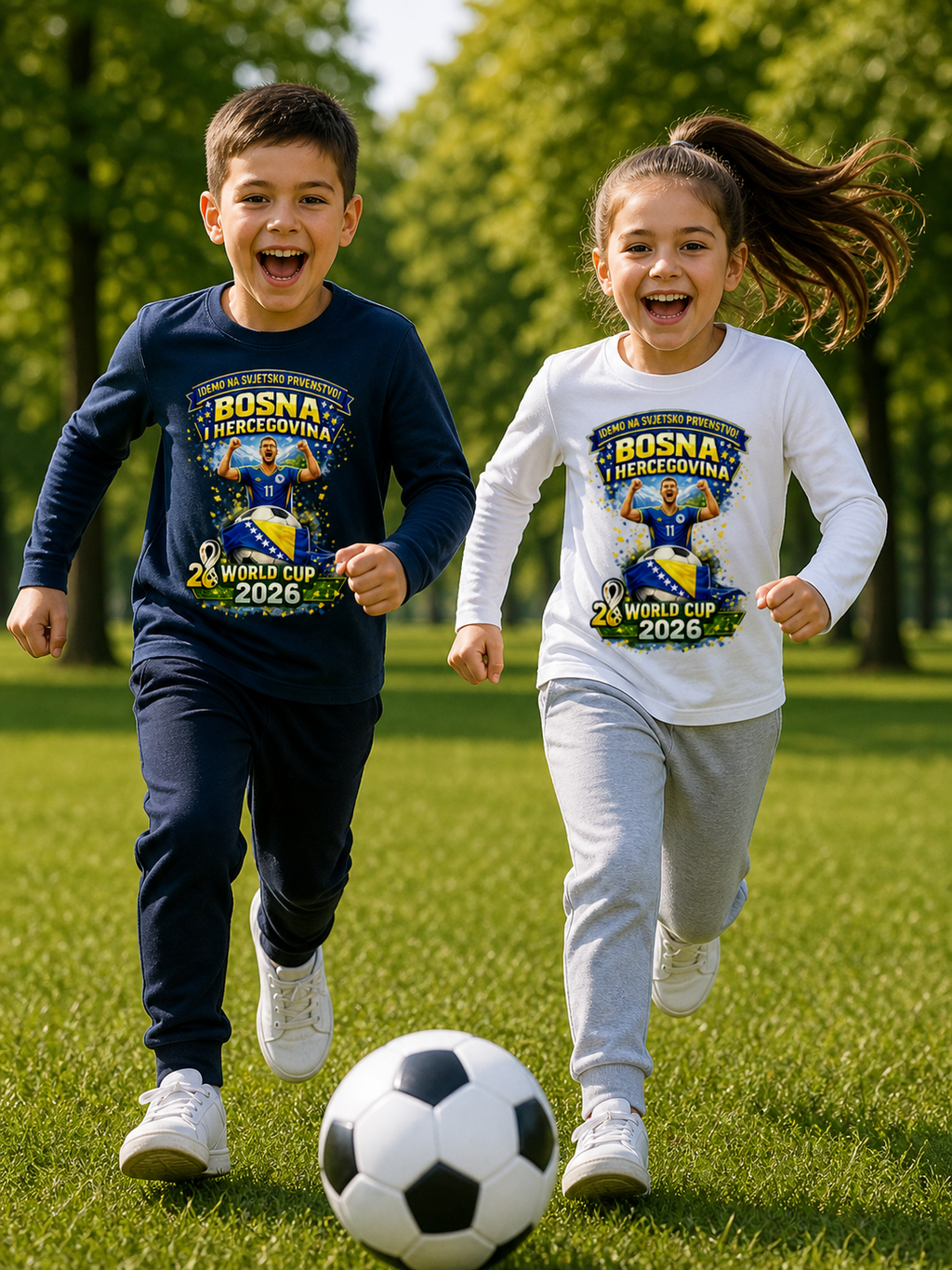 Kinder Sweatshirt – Bosnien | Design 01  | Frontprint