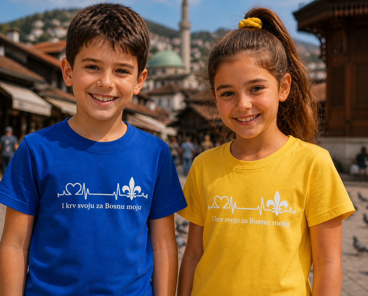 Kids Premium Organic T-Shirt - For My Bosnia | Front Print