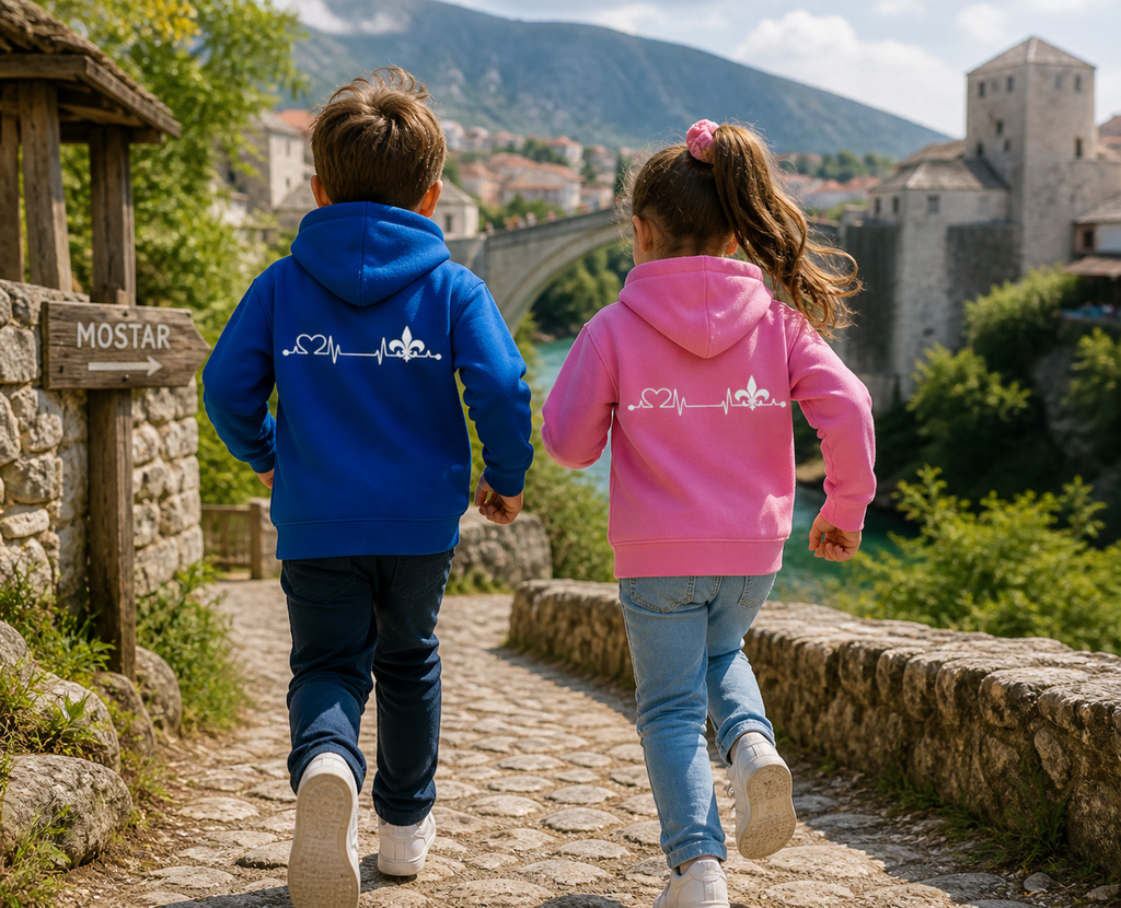 Dječiji osnovni duks – Srce Bosne | Print na leđima