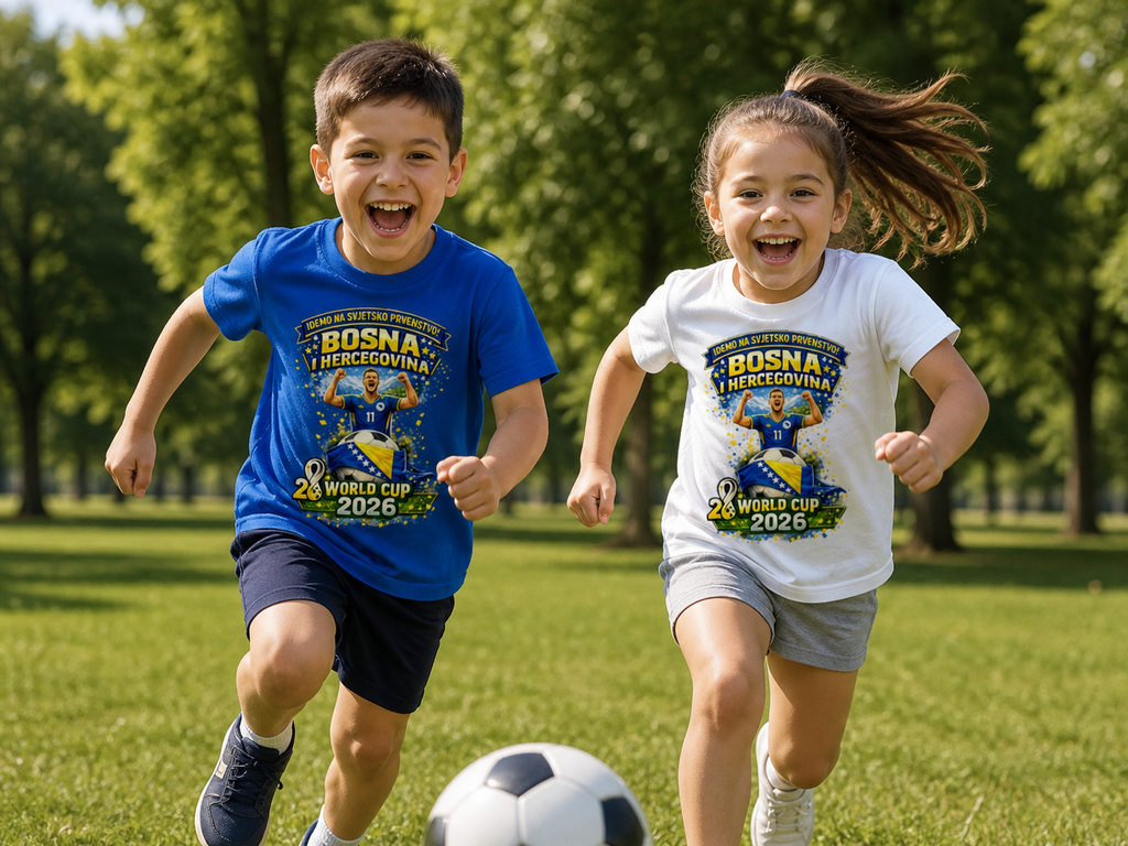 Kids Premium Bio T-Shirt – Bosnien | Design 01 | Frontprint