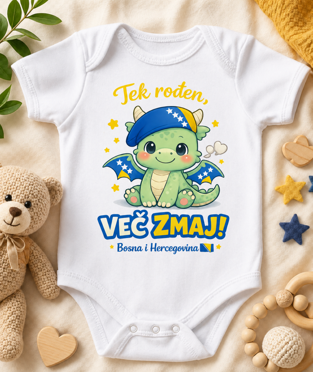Children's Organic Bodysuit – Mali zmaj | Front print