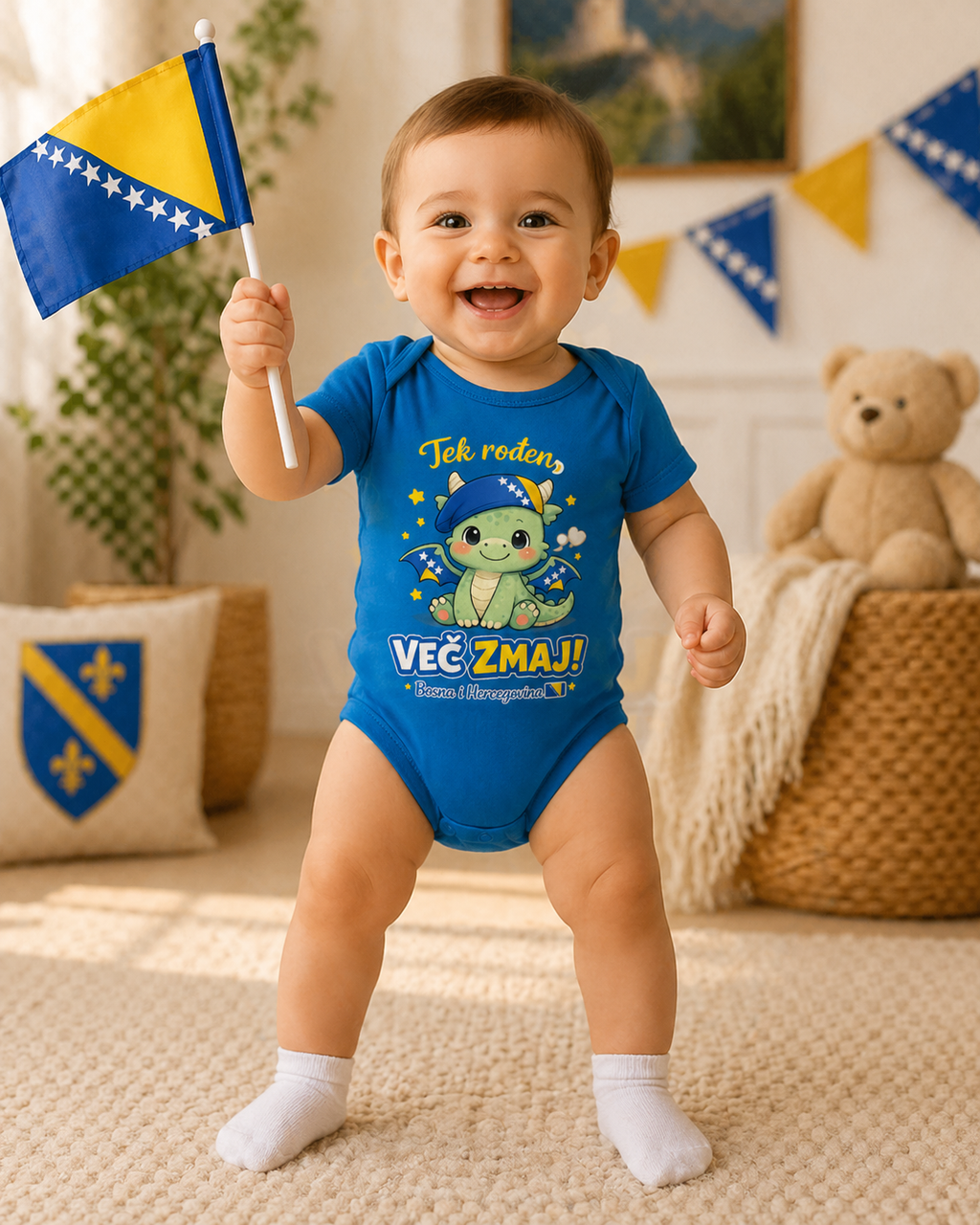 Children's Organic Bodysuit – Mali zmaj | Front print