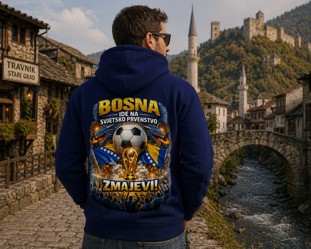 Men's Premium Organic Hoodie – Dragons World Cup 2026 | Back Print